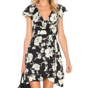 Free People French Quarter Wrap Mini Dress